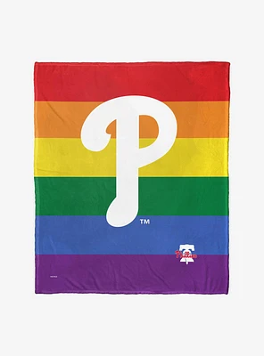 MLB Philadelphia Phillies Pride Series Silk Touch Throw Blanket