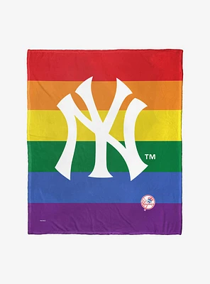 MLB New York Yankees Pride Series Silk Touch Throw Blanket