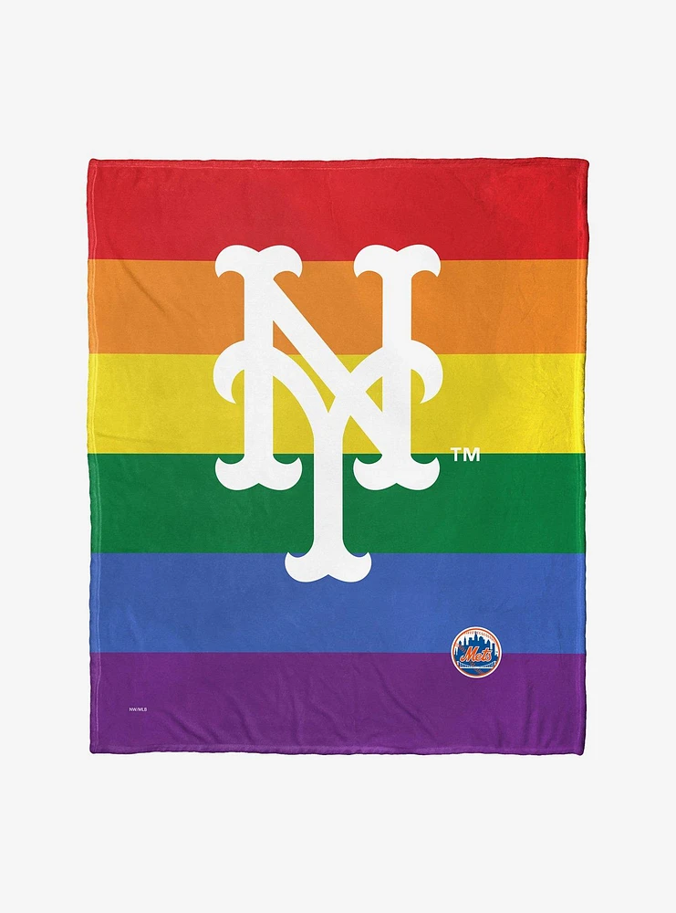 MLB New York Mets Pride Series Silk Touch Throw Blanket