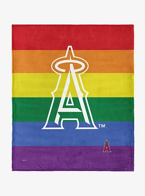 MLB Los Angeles Angels Pride Series Silk Touch Throw Blanket