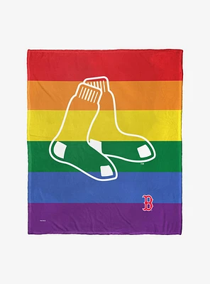 MLB Boston Red Sox Pride Series Silk Touch Throw Blanket