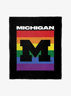 NCAA Michigan Pride Series Silk Touch Throw Blanket