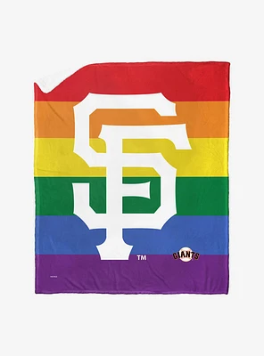MLB San Francisco Giants Pride Series Silk Touch Sherpa Throw Blanket