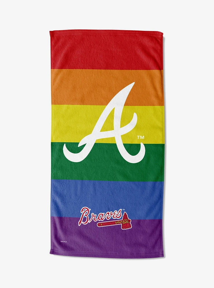 MLB Atlanta Braves Pride Series Beach Towel