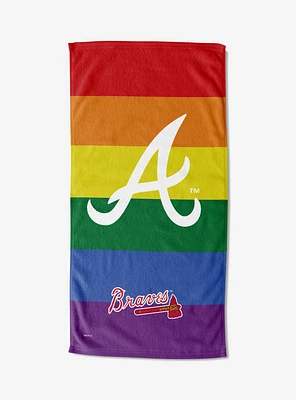 MLB Atlanta Braves Pride Series Beach Towel