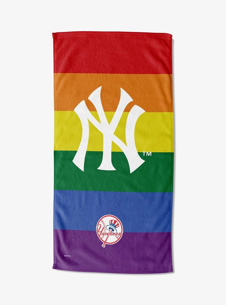 MLB New York Yankees Pride Series Beach Towel