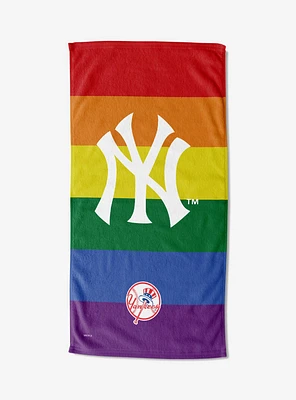 MLB New York Yankees Pride Series Beach Towel