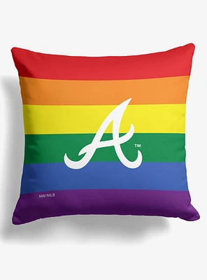 MLB Atlanta Braves Pride Series Throw Pillow