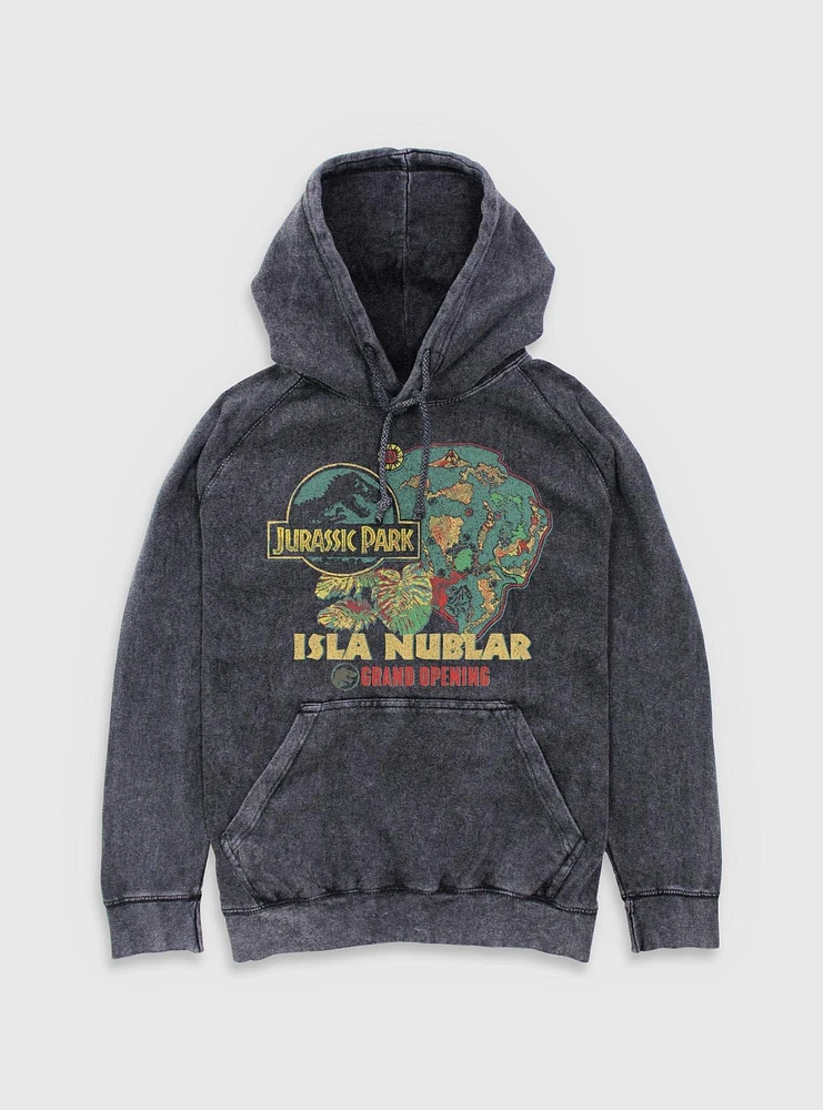 Jurassic Park Isla Nublar Grand Opening Mineral Wash Hoodie BoxLunch Web Exclusive