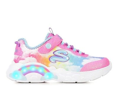 Girls' Skechers Little Kid Rainbow Racer Light-Up Wedge Sneakers