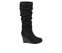 Women's Journee Collection Haze Wedge Knee High Boots