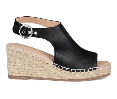 Women's Journee Collection Crew Espadrille Wedges