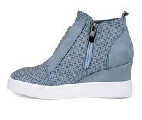 Women's Journee Collection Clara Wedge Sneakers