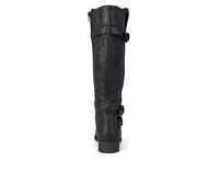 Women's Journee Collection Bite Wide Calf Knee High Boots