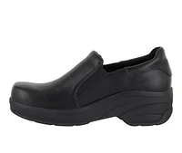 Women's Easy Works by Street Appreciate Black Leather Slip-Resistant Clogs