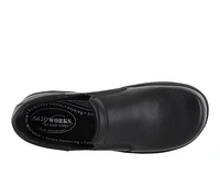 Women's Easy Works by Street Appreciate Black Leather Slip-Resistant Clogs