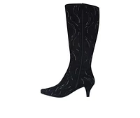 Women's Impo Namora Bling Kitten Heel Knee High Boots