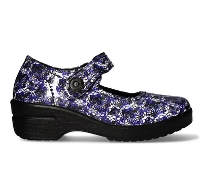 Women's Easy Works by Street Letsee Purple Mosiac Slip-Resistant Clogs