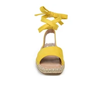 Women's Journee Collection Emelie Espadrille Tie-Up Sandals