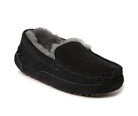 Fireside by Dearfoams Men's Melbourne Genuine Shearling Moccasin Slippers