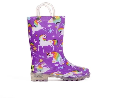 Girls' Western Chief Little Kid Rainbow Unicorn Rain Boots