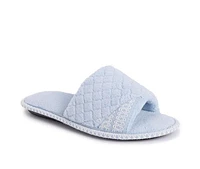 MUK LUKS Sally Micro Chenille Open Toe Scuff Slippers