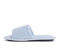 MUK LUKS Sally Micro Chenille Open Toe Scuff Slippers