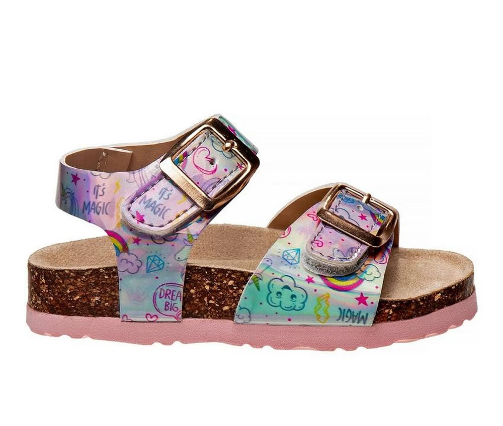 Girls' Laura Ashley Toddler 88382H Buckle Footbed Sandals