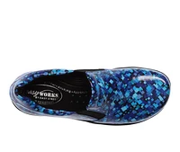 Women's Easy Works by Street Bind Blue Spectral Slip-Resistant Clogs