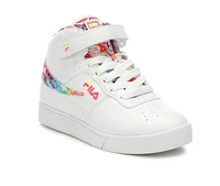 Girls' Fila Little Kid & Big Vulc 13 Rogue Tie-Dye High-Top Sneakers