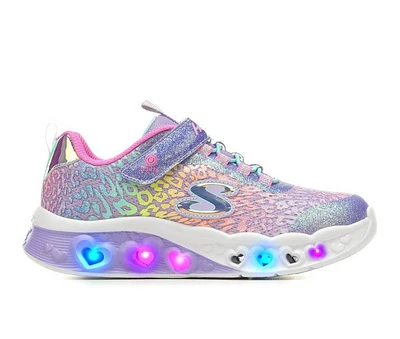 Girls' Skechers Little Kid & Big Flutter Heart Lights Loves Light-Up Sneakers