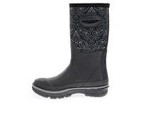 Women's Western Chief Bandana Neoprene Mid Rain Boots