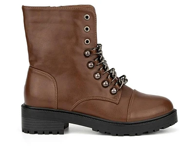 Women's New York and Company Cruz Lace-Up Boots