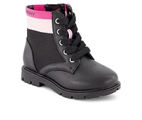 Girls' DKNY Toddler Stass Knit Moto Boots