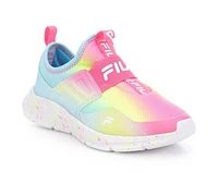 Girls' Fila Little Kid & Big Landbuzzer Marble Running Shoes