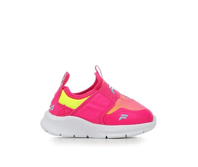 Girls' Fila Toddler Landbuzzer Marble Slip-On Running Shoes