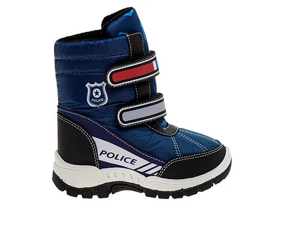 Boys' Rugged Bear Toddler & Little Kid Police Snow Boots