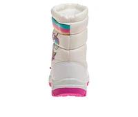 Girls' Rugged Bear Toddler & Little Kid Unicorn Stars and Rainbow Snow Boots