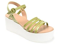 Women's Journee Collection Mirrage Platform Sandals