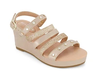 Girls' Kenneth Cole Little Kid & Big Kid Anastasia Glam Wedge Sandals