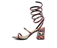 Women's Sugar Belleza Block Heel Ankle Wrap Sandals