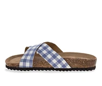 Women's Western Chief Gingham Sophie Cross Footbed Sandals