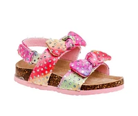 Girls' Laura Ashley Toddler Lacey Print Sandals