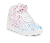 Girls' Fila Little Kid & Big Vulc 13 Crackle Flag High-Top Sneakers