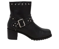 Women's RideTecs 6" Heeled Buckle Biker Booties