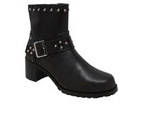 Women's RideTecs 6" Heeled Buckle Biker Booties