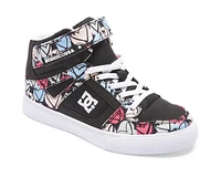 Girls' DC Pure High Top EV Print Sneakers