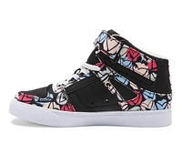 Girls' DC Pure High Top EV Print Sneakers