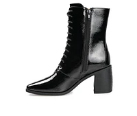 Women's Journee Collection Covva Heeled Combat Booties