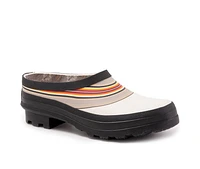 Women's Pendleton Serape Stripe Garden Clog Rain Shoes